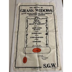 Ulster Weavers  Irish Linen Tea Towel‎ Golf Grass Widows NWOT